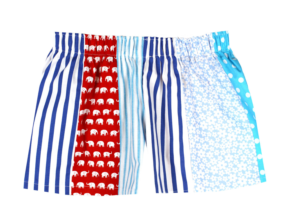 Red and Blue Pick and Mix Shorts