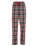 Girls/children Brushed Cotton Green/Red Pyjama Bottoms