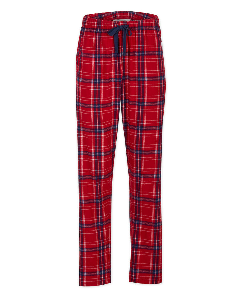 Girls/children Brushed Cotton Red/Navy Pyjama Bottoms