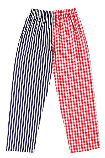 Fire Red Stripes  Mens Silk Pajama Pants