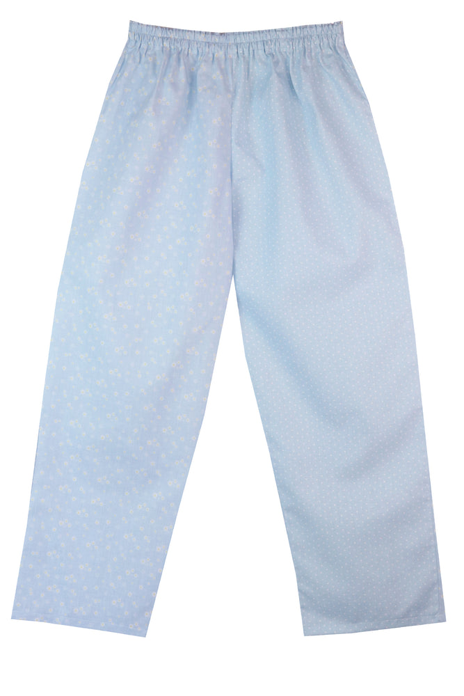 Pale Blue Daisy Spot Pyjama Bottoms