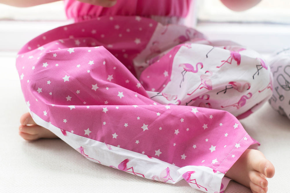 Pink Flamingo and Star Pyjama bottoms