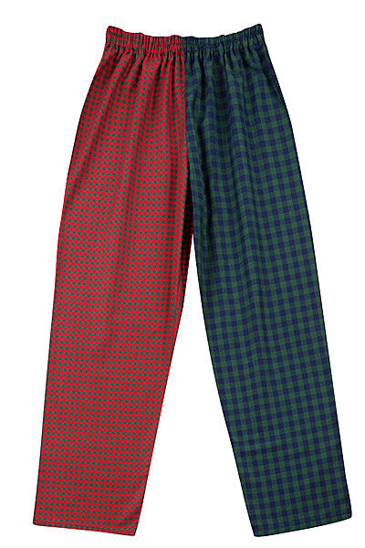 Pj-s Red/blue/green check Pyjama Bottoms