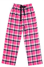 Childrens XSmall Brushed Pink/Navy Pyjama Bottoms