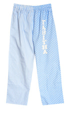 Pale Blue Spot/Stripe Pyjamas Bottoms
