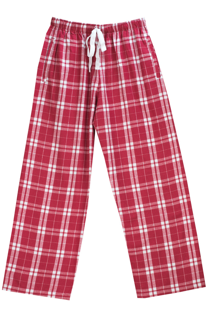 Childrens Xsmall Brushed Red Pyjama Bottoms